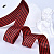 1"(25mm)Gingham Ribbon A020 лента тканевая в мелкую клетку 10 ярдов красная