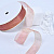 1"(25mm)Organza  Ribbon 1027 лента органза перламутровая 70 ярдов пенка