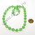Бусы 12 мм шар кошачий глаз 45 см зеленые