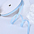 1/4"(6mm)Cotton Ribbon 308 хлопковая лента 19 ярдов голубая