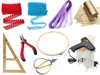 Инструменты и материалы для рукоделия и шитья