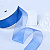 1-1/2"(38mm)Organza  Ribbon 3086лента органза перламутровая 70 ярдов голубая