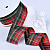 1-1/2"(38mm)Gingham Ribbon B402 лента тканевая в клетку 10 ярдов зелёно красная