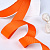 1"(25mm)Grosgrain ribbon 751 репсовая лента 23 ярда оранжевая