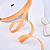 3/8"(9mm)Grosgrain ribbon 675 репсовая лента 23 ярда персиковая