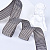 1"(25mm)Gingham Ribbon A306 лента тканевая гусинная лапка 10 ярдов коричневая