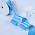 1 1/2"(38mm)Single Face Satin Ribbon 340 односторонняя сатиновая лента 10 ярдов голубая