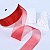 1-1/2"(38mm)Organza  Ribbon 1089лента органза перламутровая 70 ярдов красная