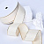 1-1/2"(38mm)Gold Metallic-Edge Grosgrain Ribbon 810 репсовая лента с золотым люрексом айвори