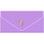 Бумажный конверт бархатный 1 шт БК-00052 лавандовый
