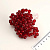 Тычинка из бусин для цветов 50 шт бордовая 