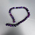 Агат 10 мм тонированный 36 шт фиолетовый