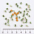 Стразы стекло в цапы 3 мм 15 гр салатовые