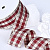 1-1/2"(38mm)Gingham Ribbon A402 лента тканевая в крупную клетку 10 ярдов бежево-бордовая