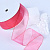 1-1/2"(38mm)Organza  Ribbon 1164лента органза перламутровая 70 ярдов коралловая