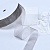 1"(25mm)Organza  Ribbon 0034 лента органза перламутровая 70 ярдов серая
