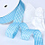 1"(25mm)Gingham Ribbon A060 лента тканевая в мелкую клетку 10 ярдов бирюзовая