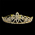 Диадема корона с гребнями цвет золотой 3400