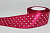 Лента атласная средний горошек 5 см 25 ярдов бордовая 037