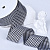 1-1/2"(38mm)Gingham Ribbon A054 лента тканевая в мелкую клетку 10 ярдов чёрная