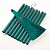 Кисточки для штор 9 см 600 нитей 100 шт зелёные 15