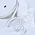 3/8“（9mm）Gold Metallic-Edge Grosgrain Ribbon 029 репсовая лента с золотым люрексом белая
