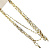 Цепочки родиевое покрытие 0.7*2.5*5.8 мм золото 275 Korea