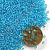 Бисер калиброванный 12/0 100 г голубой 3А46