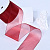 2"(50mm)Organza  Ribbon 1116 лента органза перламутровая 70 ярдов бордовая