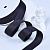 1"(25mm)Polyester Suede Ribbon 077 лента из полиэстеровой замши 19 ярдов тёмно синий