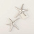 Подвеска родиевое покрытие серебро морская звезда 35 мм 2 шт Korea 