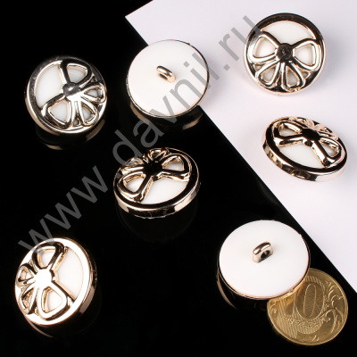 К106-168Ф белая в золотой оправе