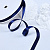 3/8"(9mm)Single Face Satin Ribbon 371 односторонняя сатиновая лента 10 ярдов синяя