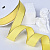 1"(25mm)Gold Metallic-Edge Grosgrain Ribbon 640 репсовая лента с золотым люрексом жёлтая