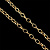Цепочки 2434 родиевое покрытие крупное плетение 10*6 мм золото 1 м