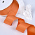 1-1/2"(38mm)Grosgrain ribbon 743 репсовая лента 23 ярда оранжевая