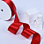 1 1/2"(38mm)Double Face Satin Ribbon 250 двухсторонняя сатиновая лента 10 ярдов красная