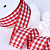 1-1/2"(38mm)Gingham Ribbon A313 лента тканевая в крупную клетку 10 ярдов красная