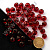 Бусины акрил гранёные рондели 10 мм 400 г бордовые 23