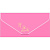Бумажный конверт бархатный 1 шт БК-00005 розовый