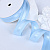 1"(25mm) Grosgrain edge satin Ribbon 308 репсовая лента с сатином 23 ярда голубая