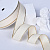 1"(25mm)Gold Metallic-Edge Grosgrain Ribbon 810 репсовая лента с золотым люрексом айвори