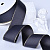 1-1/2"(38mm)Gold Metallic-Edge Grosgrain Ribbon 077 репсовая лента с золотым люрексом тёмно синяя