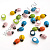 Божьи коровки на клеевой основе 9*13 мм 20 гр цветные
