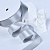 1"(25mm)Double Face Satin Ribbon 009 двухсторонняя сатиновая лента 10 ярдов серая