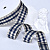 1"(25mm)Gingham Ribbon A403 лента тканевая в крупную клетку 10 ярдов бежево-синяя 