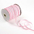 Лента бархатная с серебрянным люрексом 1 см 50 ярдов розовая