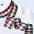 1-1/2"(38mm)Gingham Ribbon B016 лента тканевая крупная клетка 10 ярдов бордово-зелёная 