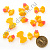 Кабошон "Бант" 15*22 мм 20 шт. желтый