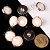 Пуговица 17 мм на ножке белый жемчуг в золотой оправе 20 шт